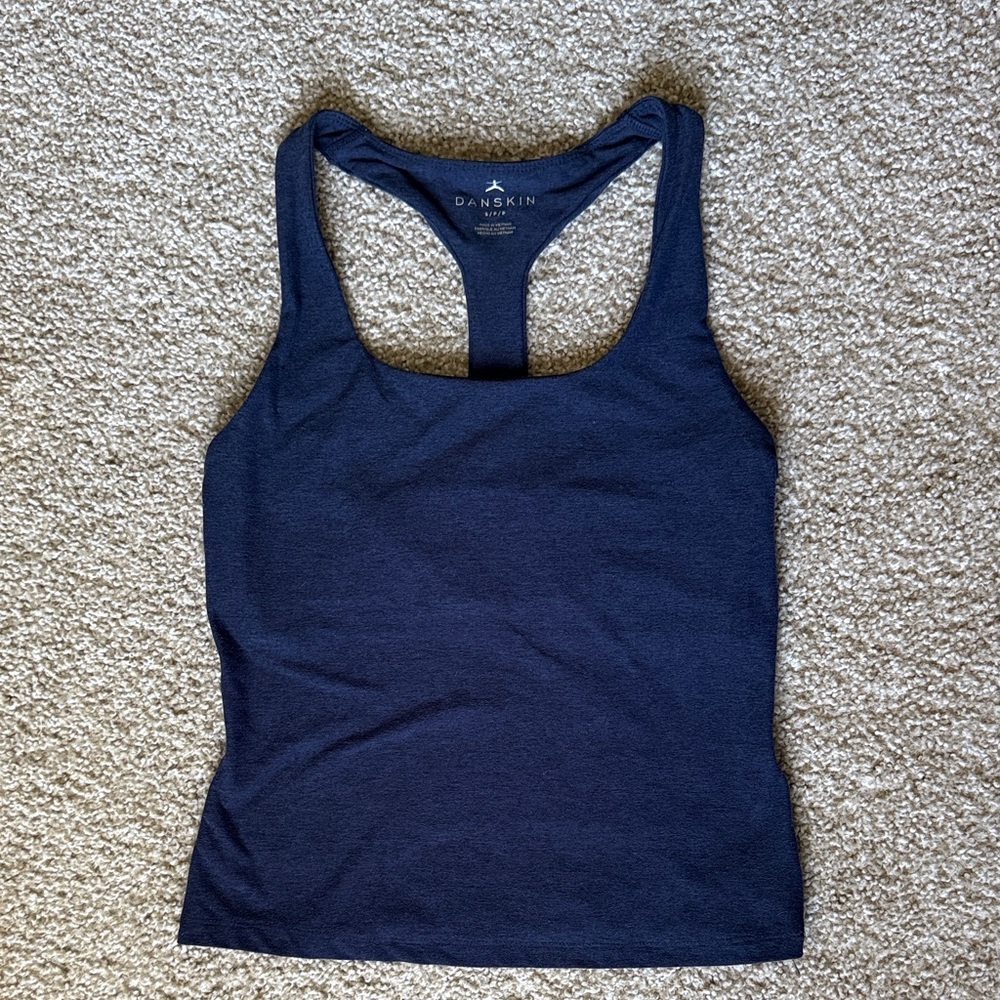 Danskin Women's Deep Blue Racerback Tank Top